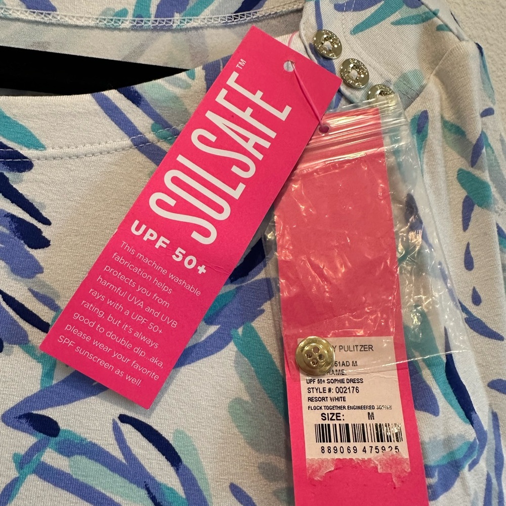 NWT Lilly Pulitzer Sophie Dress in Flock Together - UPF 50+ - Picture 5 of 6